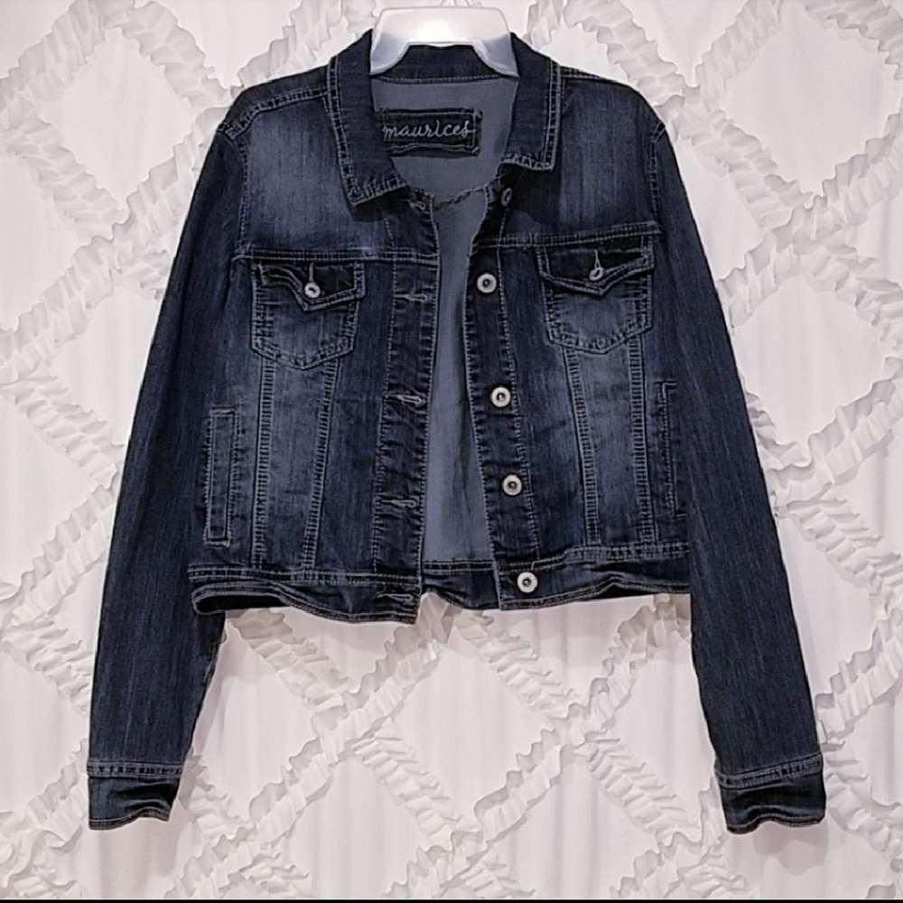 Maurices Denim Jean Jacket size 0 XS